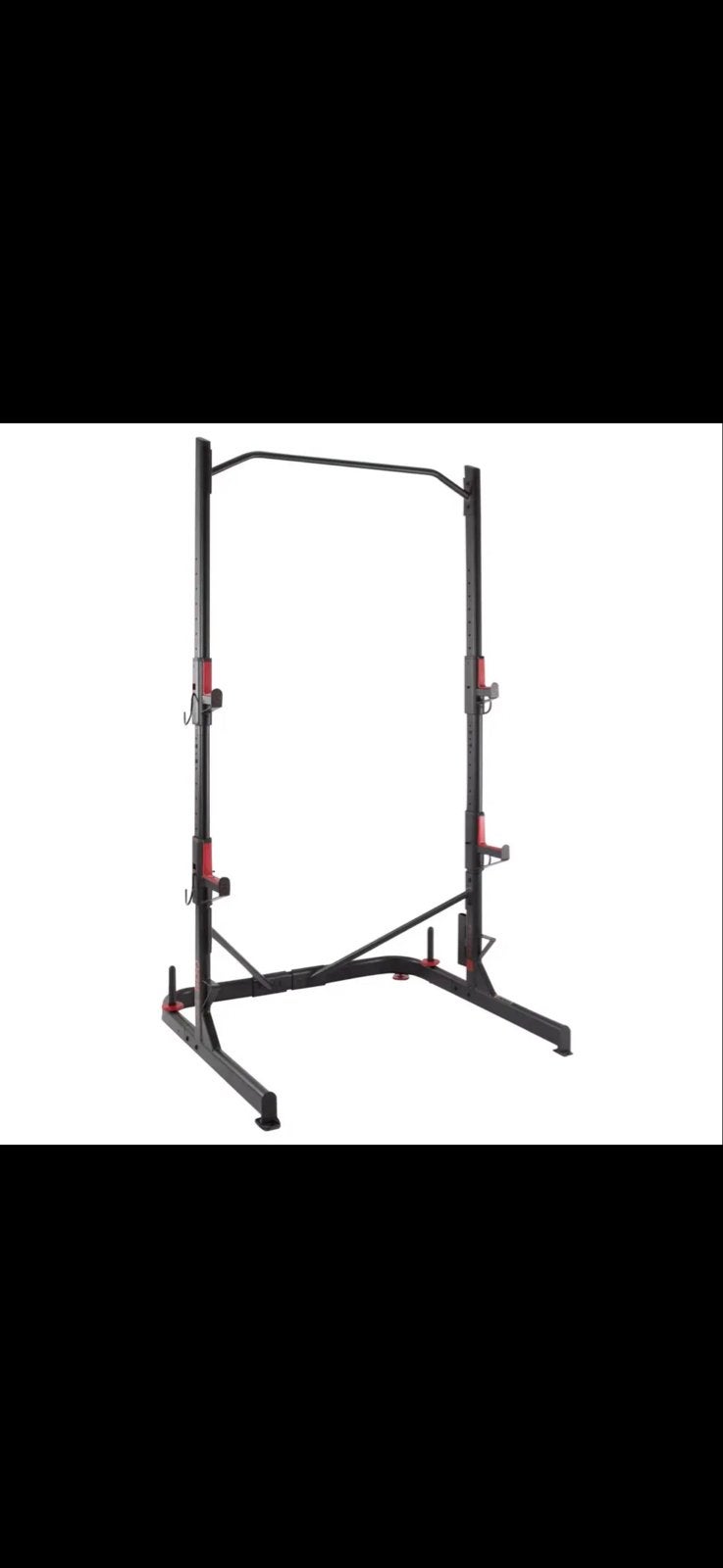Domyos Squat en Bench Rek - Krachtstation, Sport en Fitness, Ophalen of Verzenden, Gebruikt, Benen, Overige typen