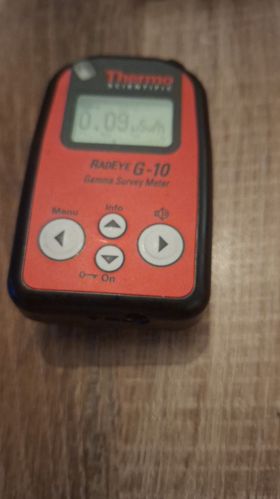 Thermo Scientific RadEye G-10 Gamma Survey Meter, Ophalen of Verzenden, Gebruikt, Overige meters