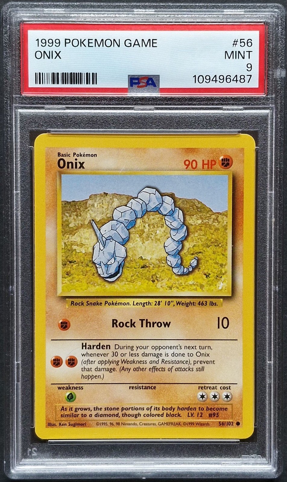 Onix Psa 9 Base set Unlimited, Ophalen of Verzenden