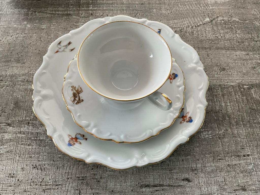 3 delig ontbijtset Bavaria, Ophalen of Verzenden