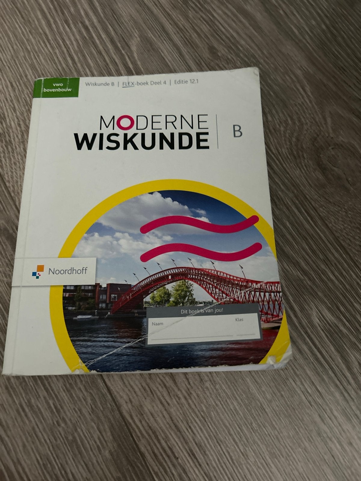 Moderne Wiskunde B VWO Bovenbouw FLEX-boek Deel 4 Editie 12., Boeken, Ophalen of Verzenden, Gelezen, VWO, Wiskunde B