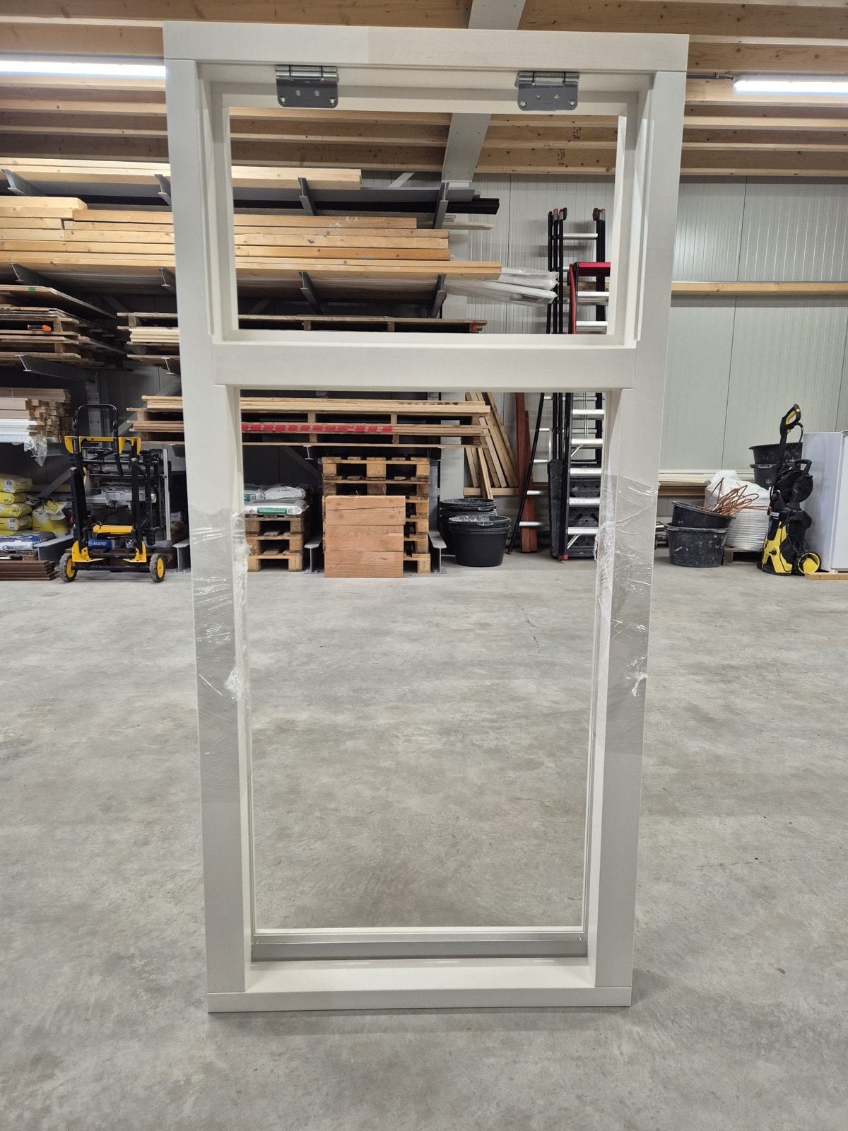 Hardhouten gevelkozijn 750x1575mm met bovenlicht, Ophalen, Nieuw