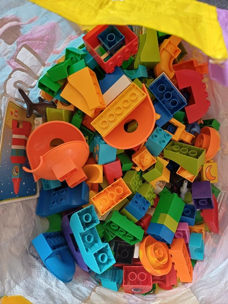 (duplo) bouwblokken en knikkerbaan onderdelen, Ophalen of Verzenden, Gebruikt, Overige merken