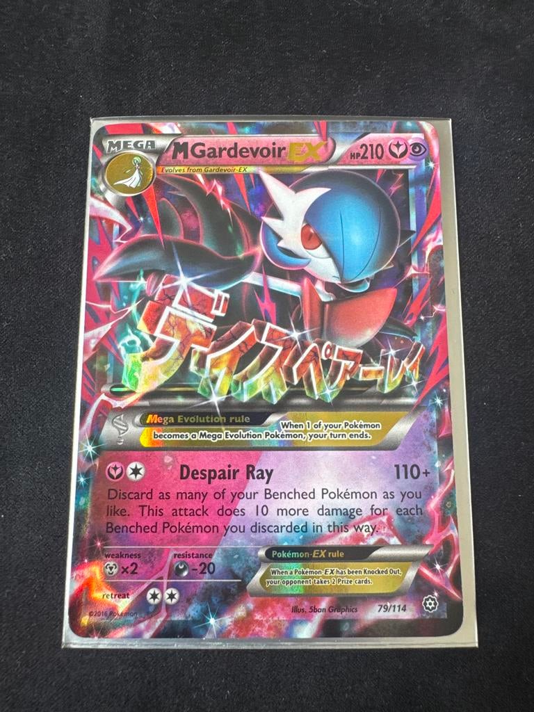 M Gardevoir EX 79/114 Pokémon Kaart, Ophalen of Verzenden, Zo goed als nieuw, Losse kaart, Foil