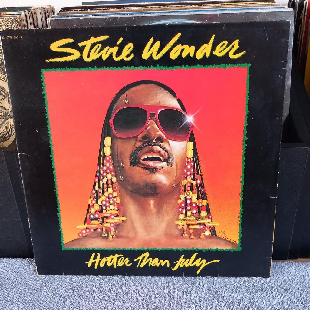 Lp stevie wonder hotter than july, Ophalen of Verzenden, Gebruikt, 12 inch