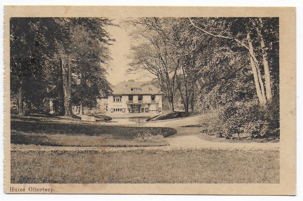 Huize Olterterp Ansichtkaart uit 1929 ( B6706), Ophalen of Verzenden, 1940 tot 1960, Gelopen