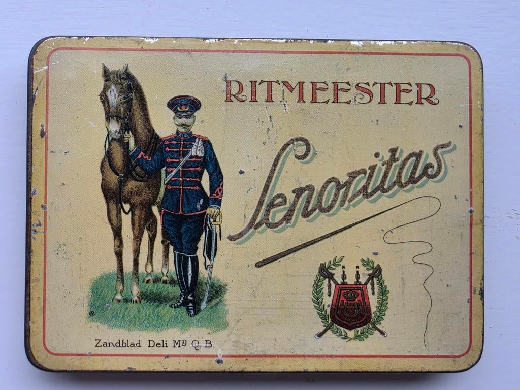 Ritmeester Senoritas Van Schuppen Veenendaal sigaren blik, Verzamelen, Ophalen of Verzenden, Gebruikt, Overige