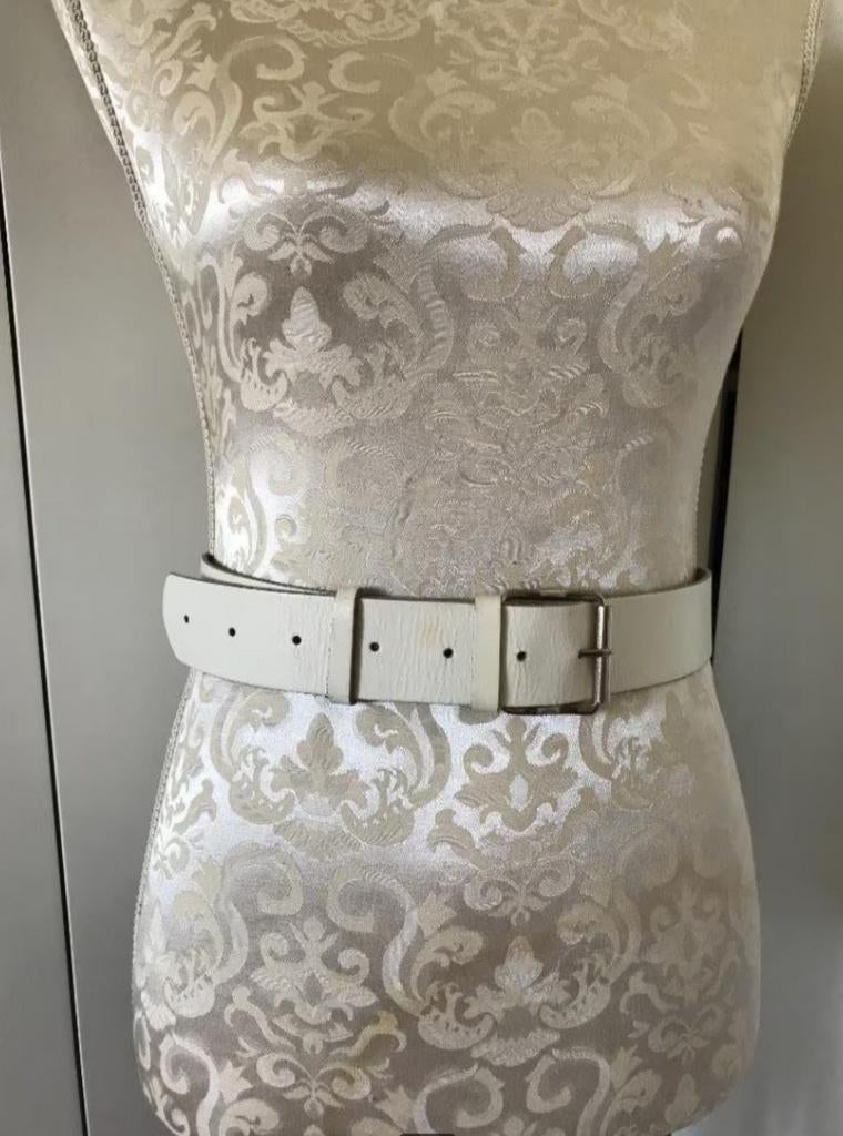 Off-White Riem, Kleding | Dames, Riemen en Ceinturen, 80 tot 90 cm, 3 tot 5 cm, Wit, Tailleriem