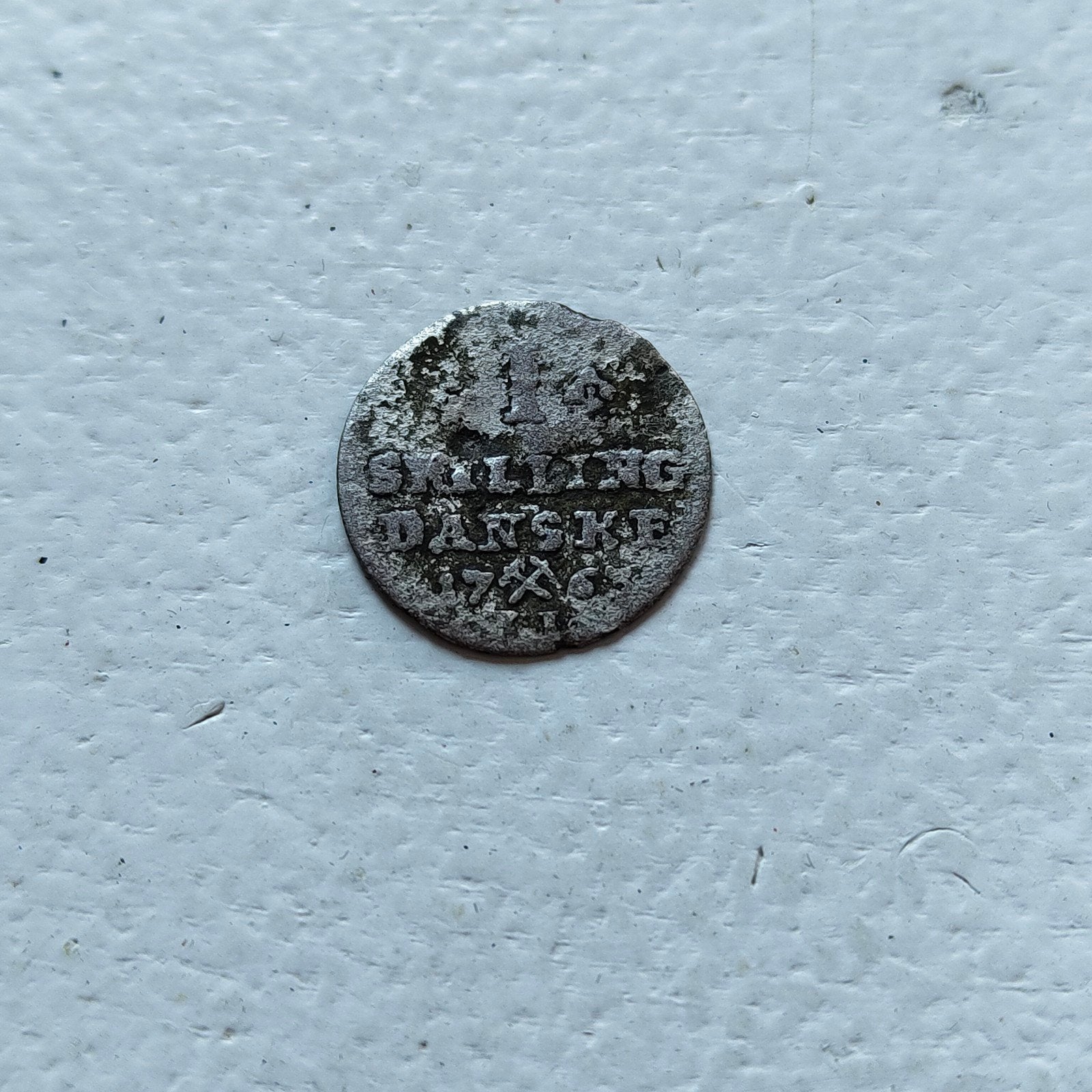 Noorwegen 1 skilling 1763, Ophalen of Verzenden
