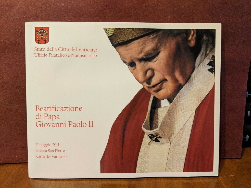 Vaticaanstad Beatificatie Paus Johannes Paulus II Muntkaart, Ophalen, Vaticaanstad, Overige waardes, Setje