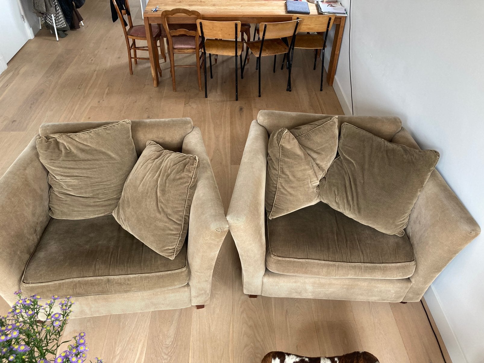 Two cozy chairs, Ophalen, Gebruikt, Stof