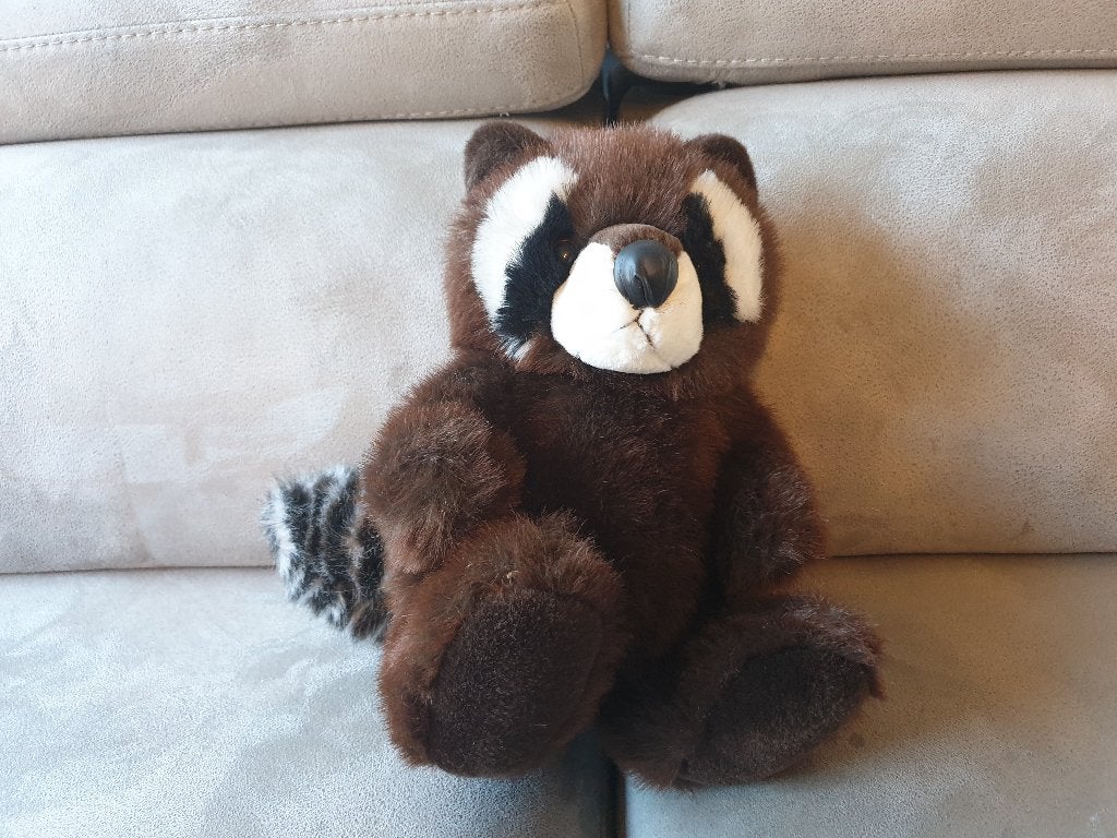 Knuffel - Wasbeer 2, Ophalen of Verzenden, Zo goed als nieuw, Overige typen
