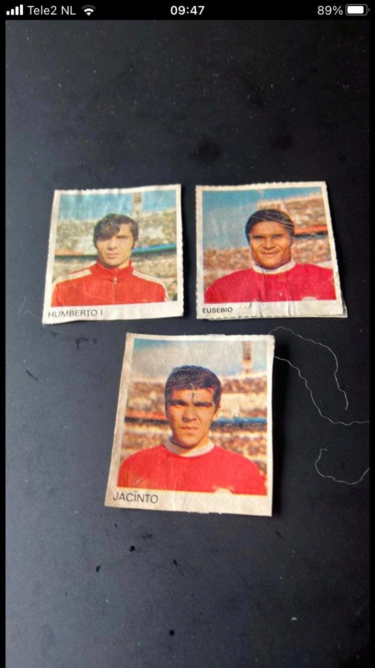 Benfica 1-0 panini 1970-1971 eusebio, Verzamelen, Ophalen of Verzenden, Zo goed als nieuw, Buitenlandse clubs, Poster, Plaatje of Sticker