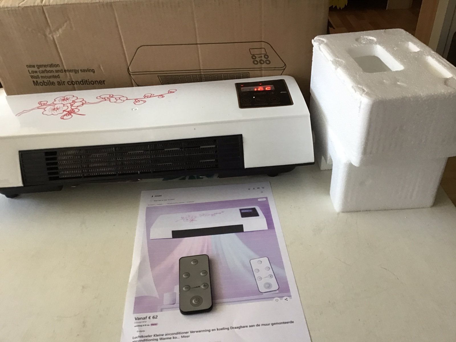 Wand cooler/heater, Witgoed en Apparatuur, Ophalen, Nieuw, Overige