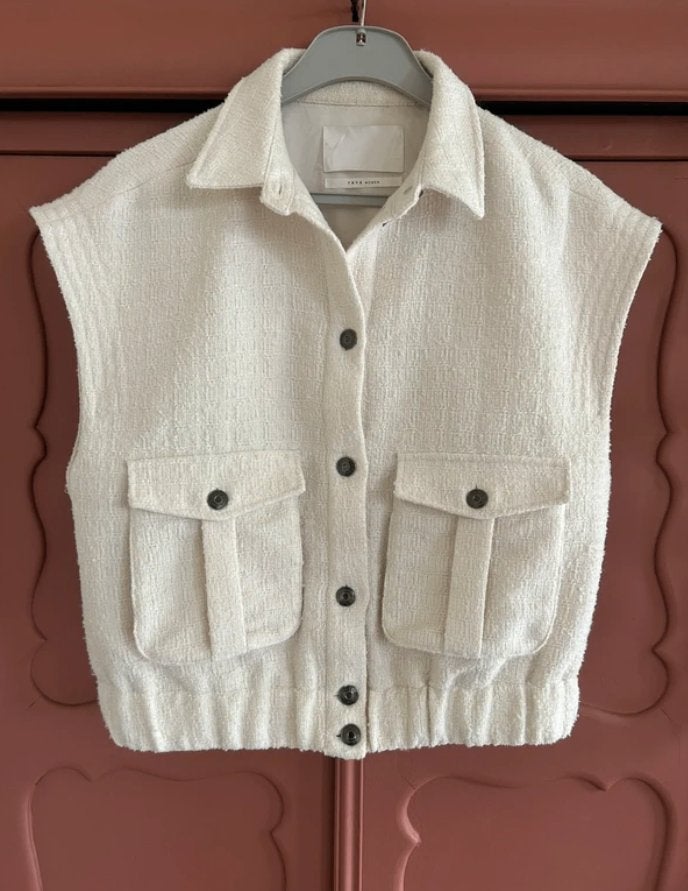 Yaya gilet-bodywarmer ecru maat 40, Maat 38/40 (M), Beige, Ophalen of Verzenden, Zo goed als nieuw