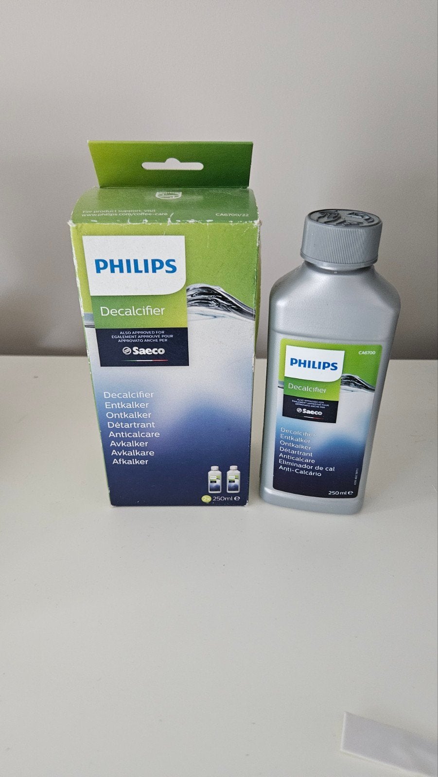 3 Philips Decalcifier Ontkalker 250ml voor Koffiezetapparate, Witgoed en Apparatuur, Ophalen of Verzenden, Nieuw