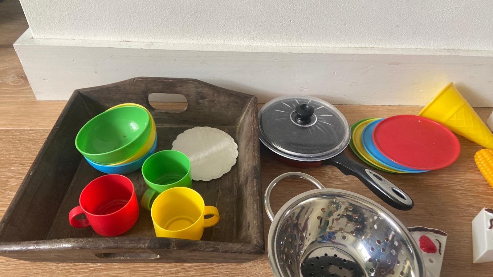 set speelgoedkeukenbenodigdheden en boodschappen, Ophalen, Gebruikt, Jongen of Meisje