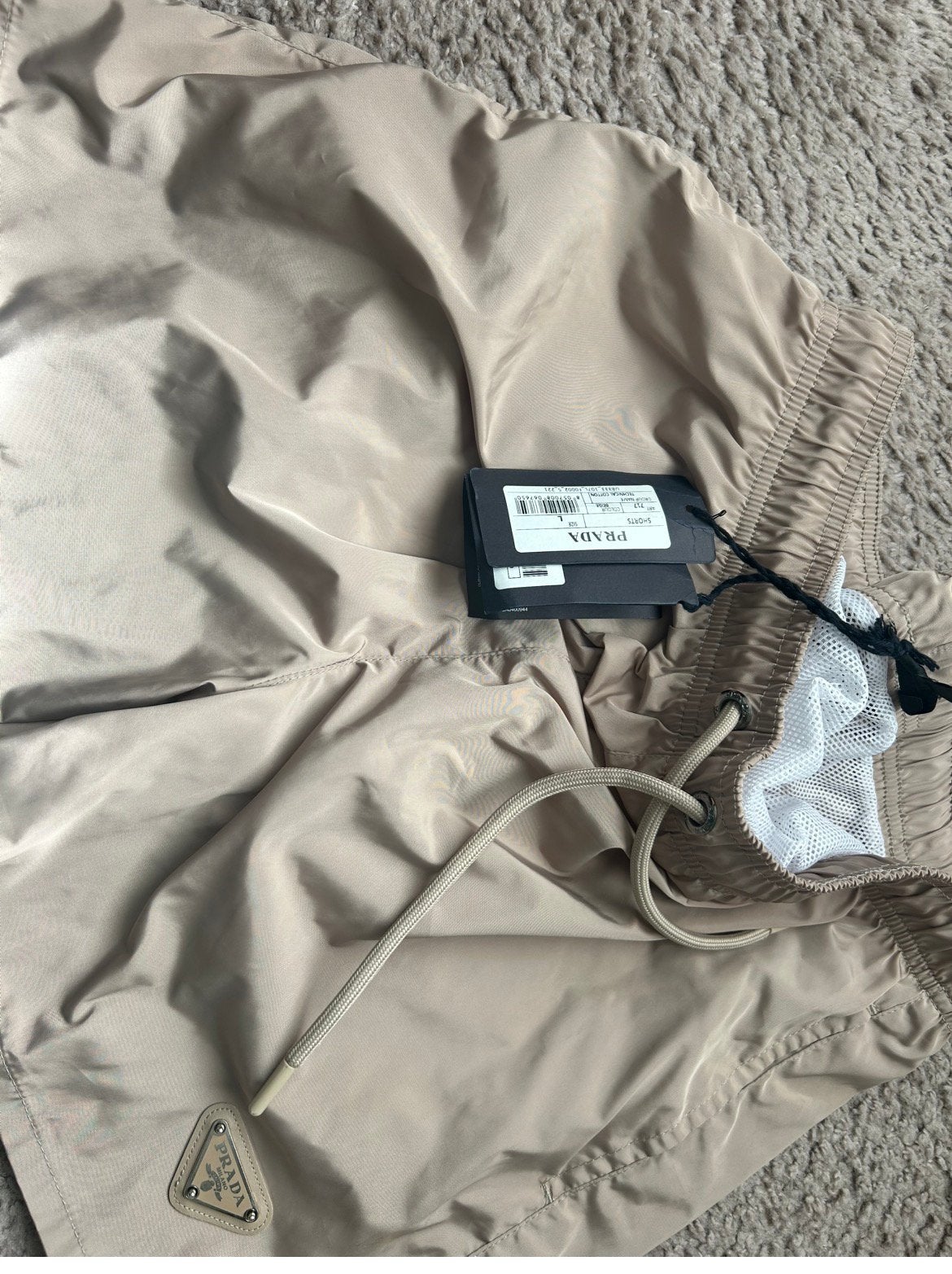 Prada broekje zwembroekje maat L met kaartje, Kleding | Heren, Badmode en Zwemkleding, Ophalen of Verzenden, Beige