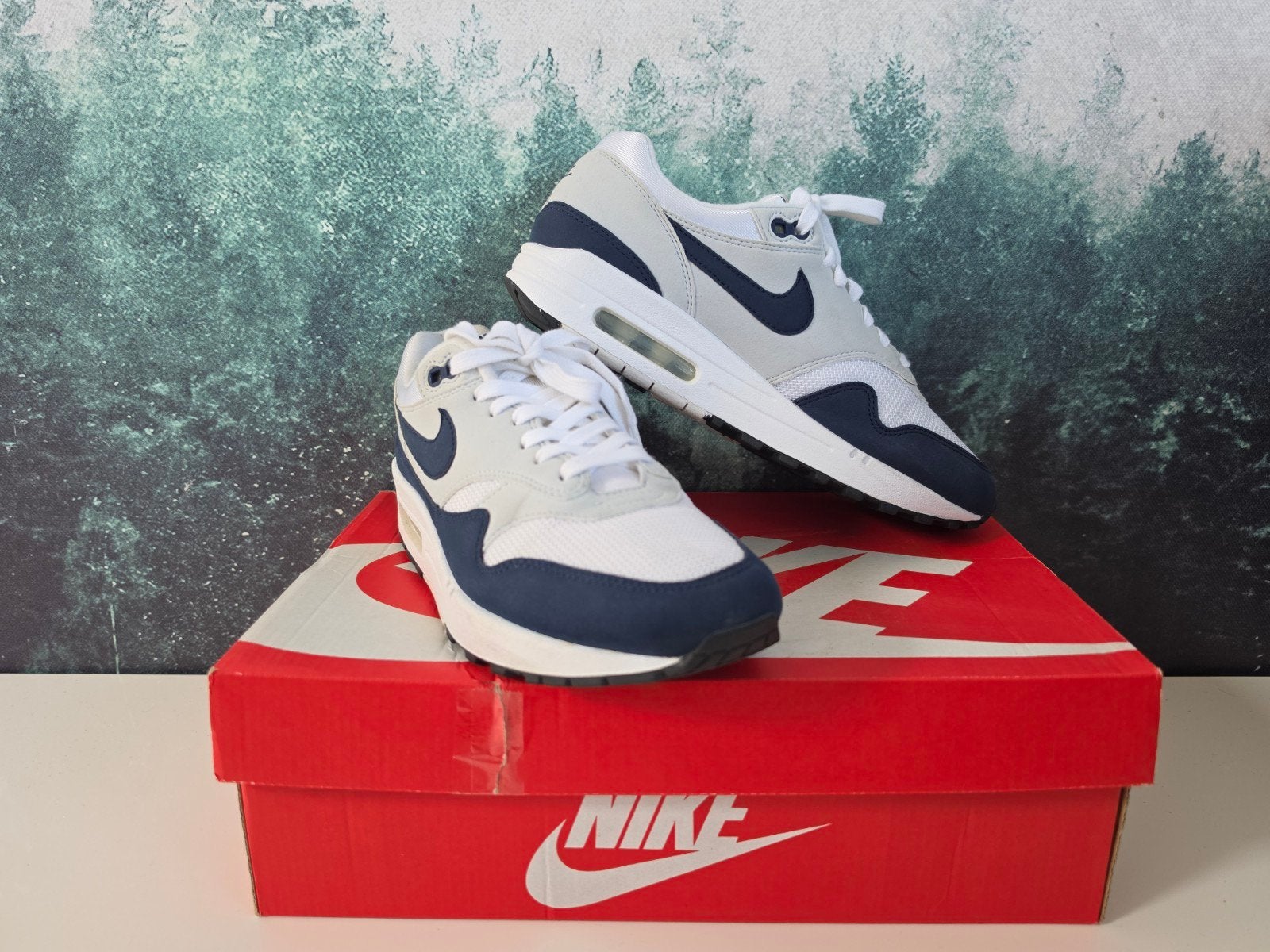 Nike Air Max 1 Obsidian - Maat 38.5, Ophalen of Verzenden, Zo goed als nieuw, Sneakers of Gympen