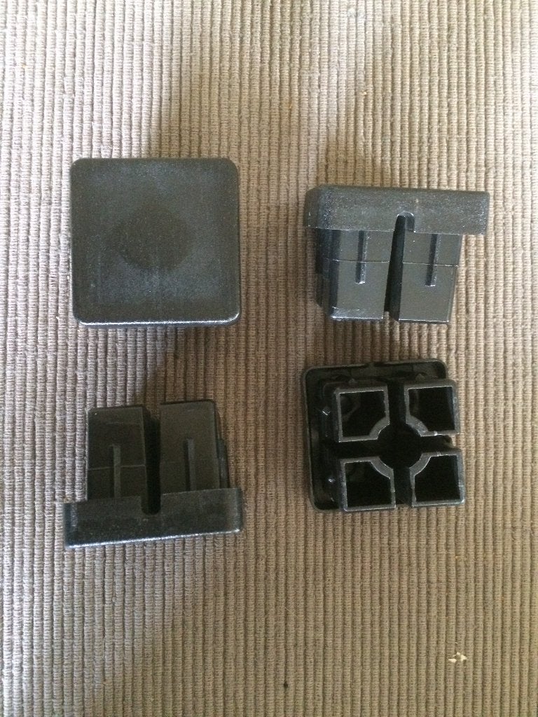 Doppen voor tuinpoort of andere voor vierkant kokerbuis, Ophalen, Kunststof, Nieuw, Draaipoort