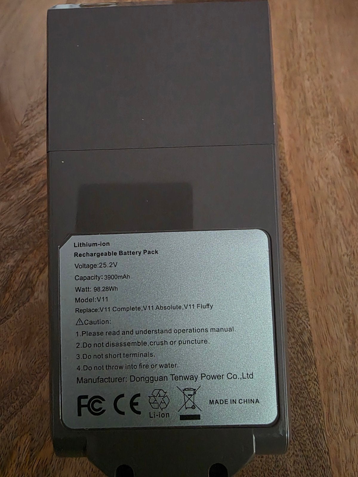 Nieuwe Dongguan Tenway Power dyson v11 V11 Accu (25.2V, 3900, Ophalen of Verzenden, Nieuw