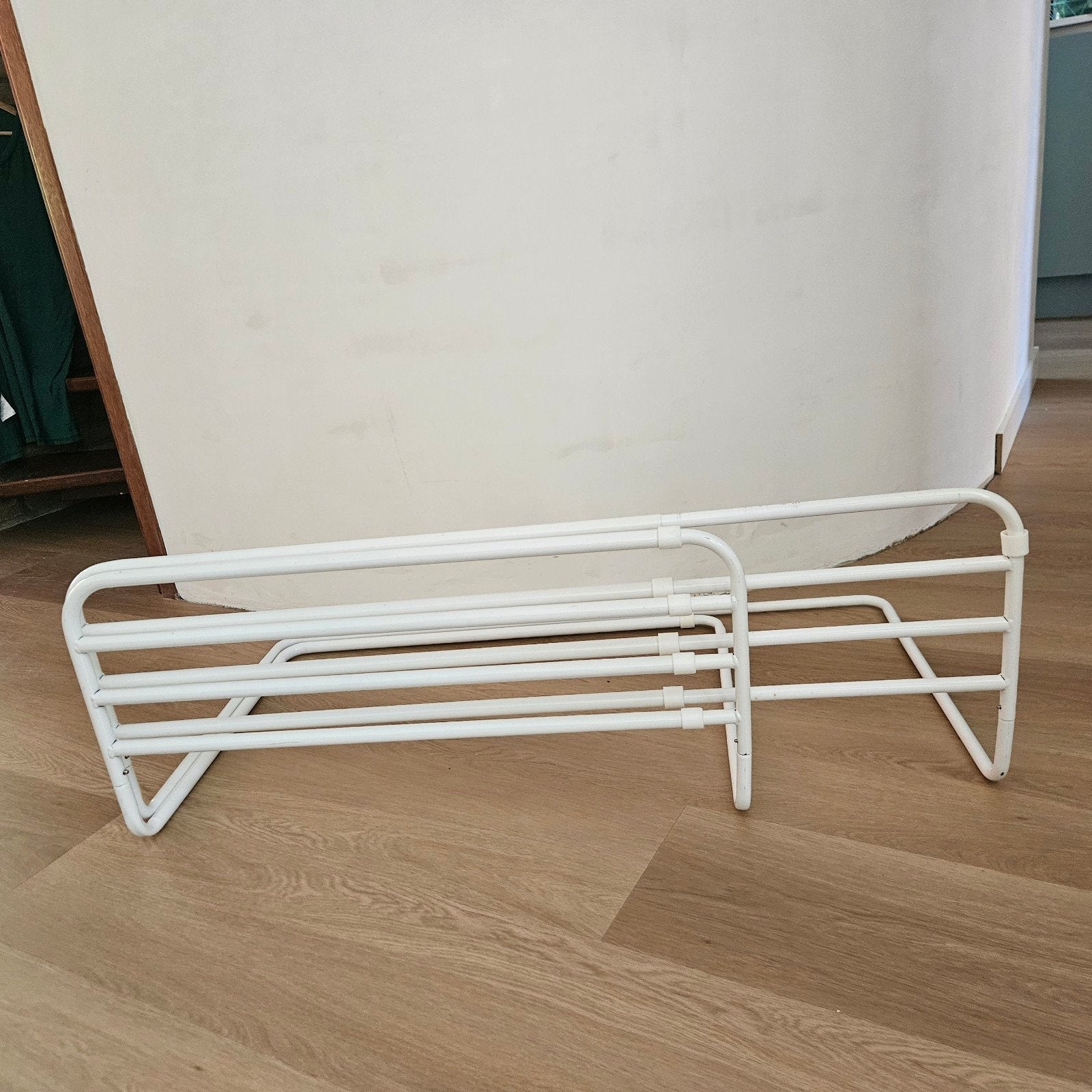 Uitschuifbaar bedhekje wit 70 - 120 cm, Ophalen, Gebruikt, Overige typen, 115 cm of meer