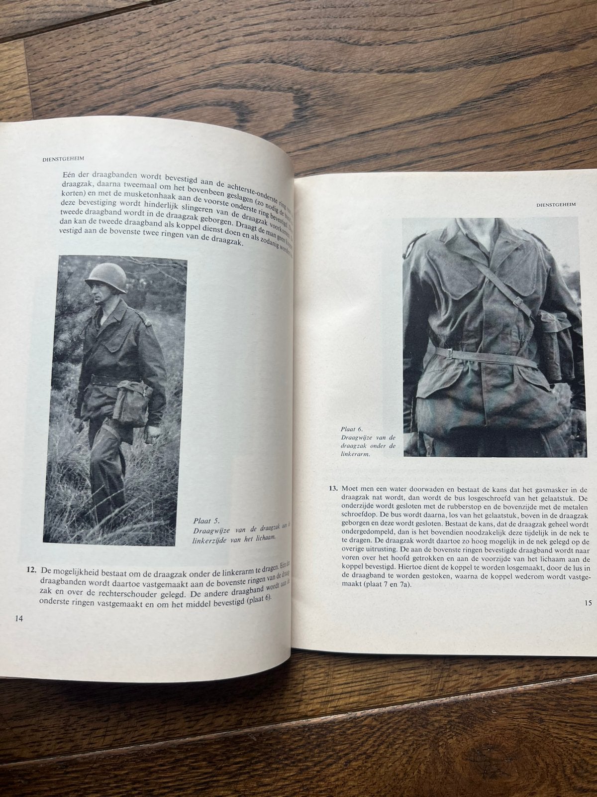 KL Defensie voorschrift gasmasker type K uitrusting tas, Verzamelen, Verzenden, Overige typen, Nederland, Landmacht