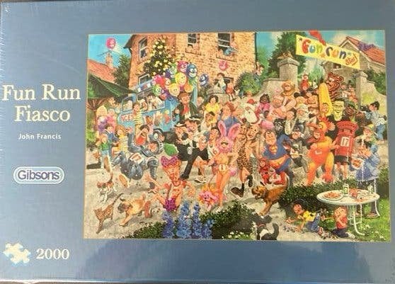 Gibsons puzzel-Fun Run Fiasco-2000 stukjes-NIEUW, Ophalen of Verzenden, Meer dan 1500 stukjes, Nieuw, Legpuzzel