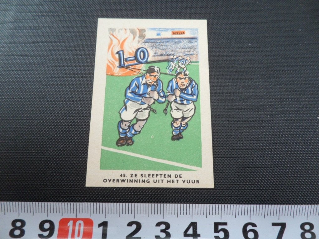 sticker plaatje strip voetbal spreekwoord RIZLA #45, Verzamelen, Ophalen of Verzenden, Zo goed als nieuw
