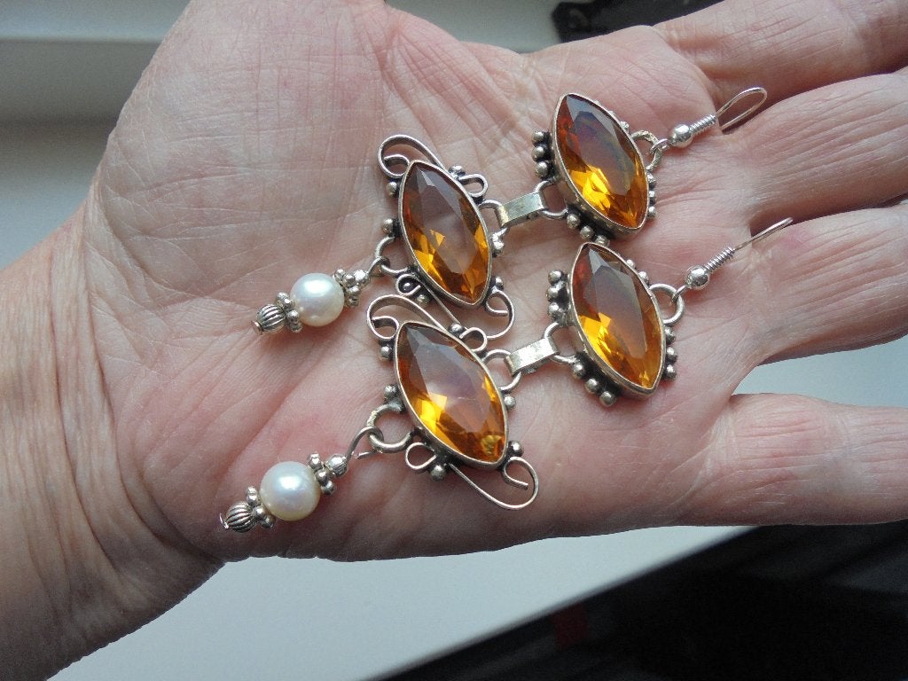 zilveren oorbellen, Sieraden, Tassen en Uiterlijk, Nieuw, Ophalen of Verzenden, Met edelsteen, Zilver
