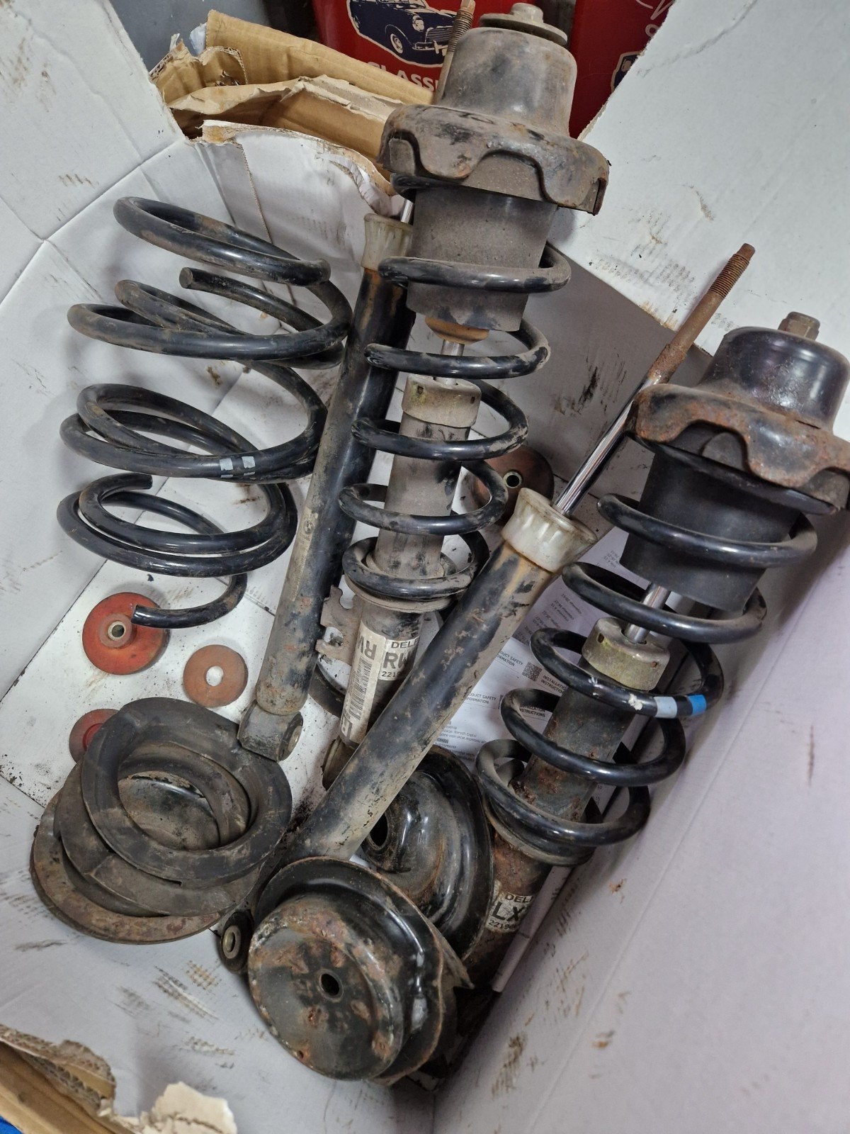 Mini R53 Veerpoten en Schokdempers - Standaard Hoogte, Auto-onderdelen, Ophalen of Verzenden, Gebruikt, Mini