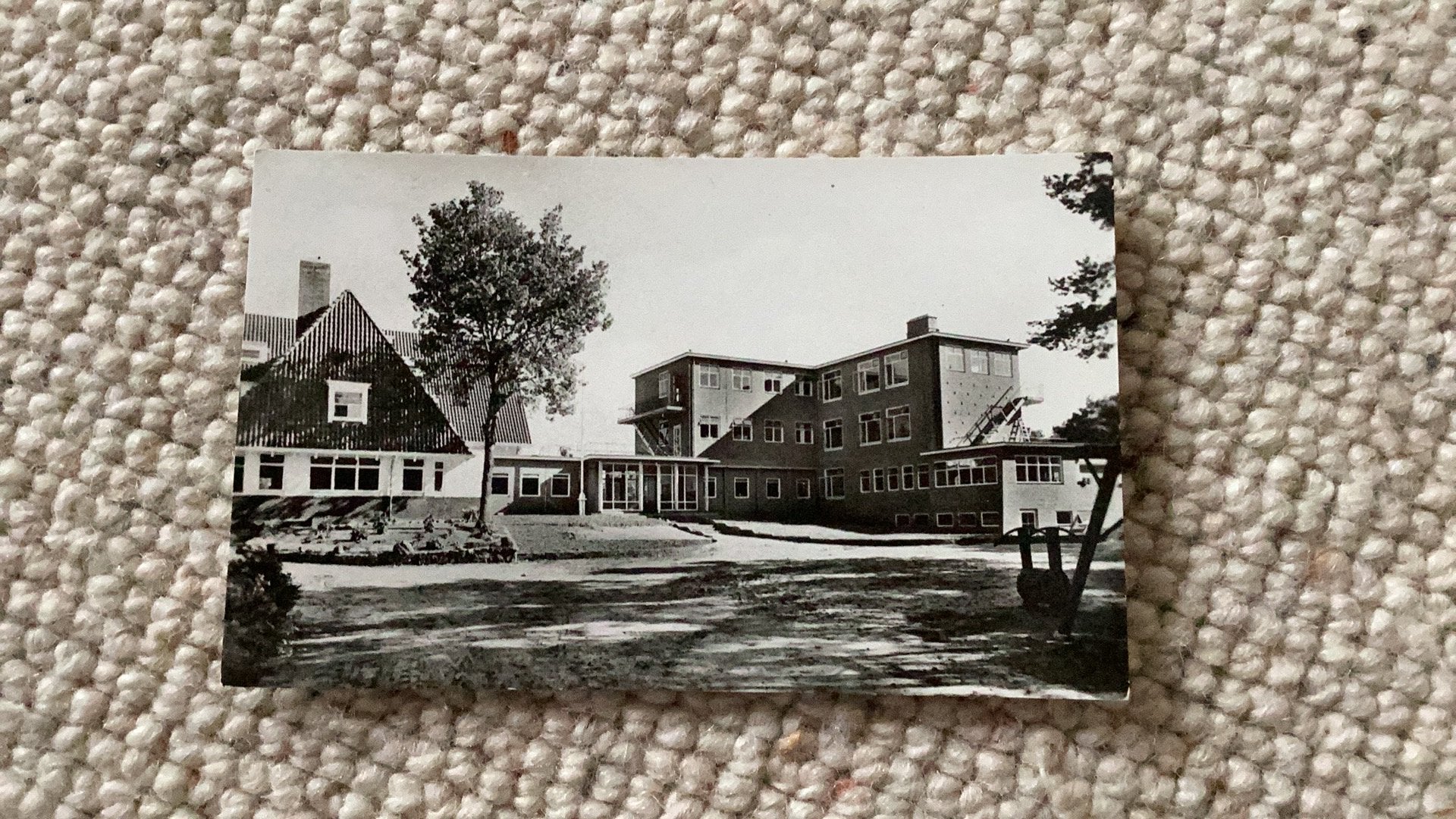 Ansichtkaart Rolde  Chr. Koloniehuis ‘t Ruige Veld jaren ‘50, Verzamelen, Ophalen of Verzenden, 1940 tot 1960, Gelopen, Drenthe