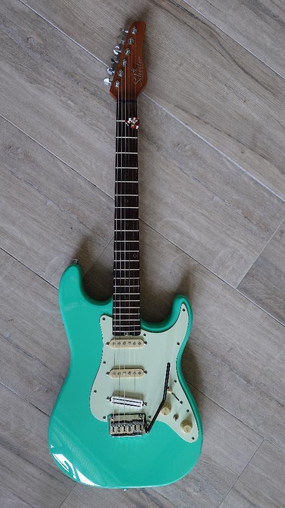 Stratocaster Schecter Nick Johnston Traditional SSS, Ophalen, Zo goed als nieuw, Solid body, Overige merken