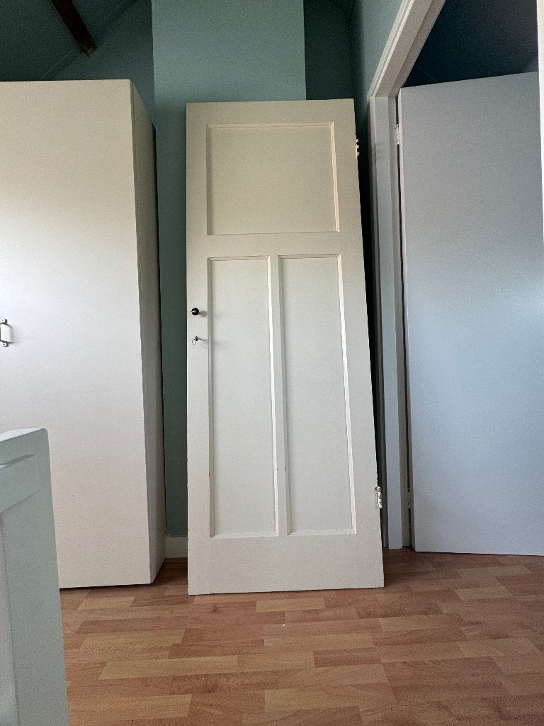 Paneeldeur jaren 30', Doe-het-zelf en Verbouw, Ophalen, Gebruikt, Minder dan 80 cm, Binnendeur