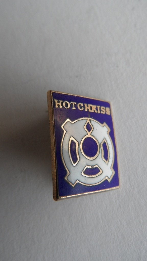 Hotchkiss oldtimertruck speld, geëmailleerde oude broche, Verzenden, Gebruikt, Merk, Speldje of Pin