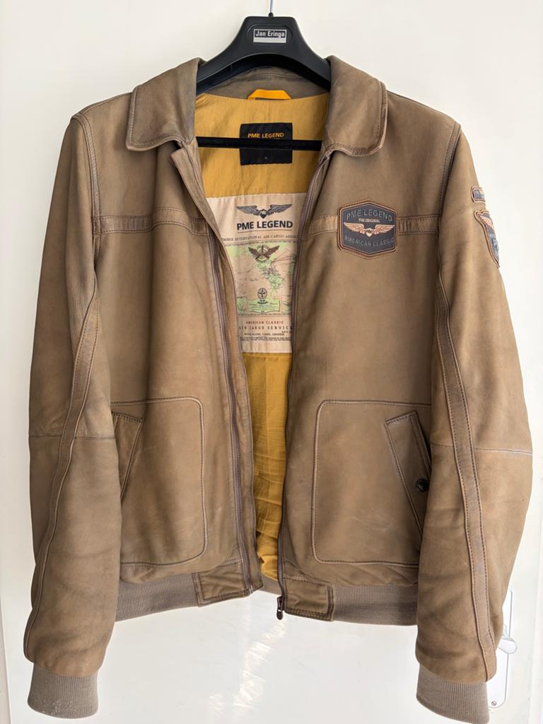 PME Legend Summer Hudson leren Jas mt XL - Zo goed als nieuw, Ophalen of Verzenden, Zo goed als nieuw, Maat 56/58 (XL), Bruin