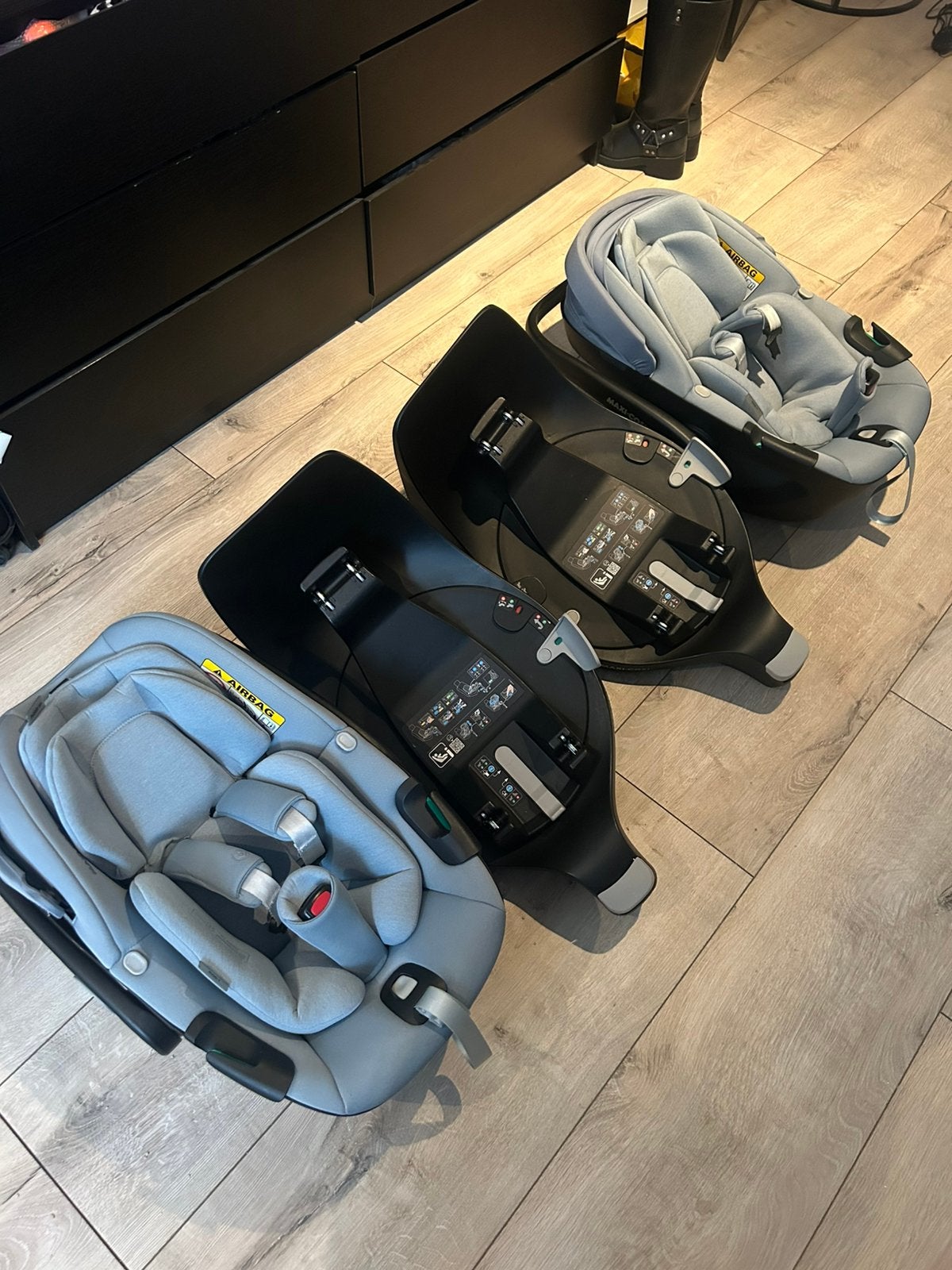 Maxi-cosi Pebble 360 i-size 360 met isofix x2 - tweeling, Ophalen, Zo goed als nieuw, Isofix, 0 t/m 13 kg