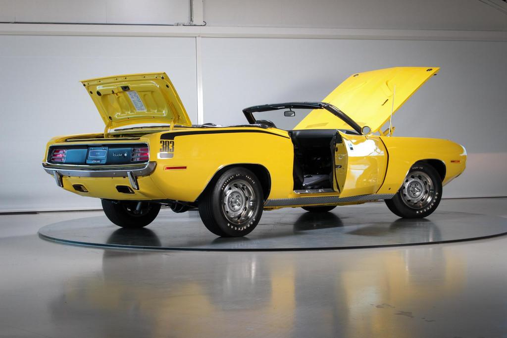 1970 Plymouth 'Cuda 383 Convertible |Matching #s |Export Car, Automaat, Achterwielaandrijving, Zwart, Overige kleuren