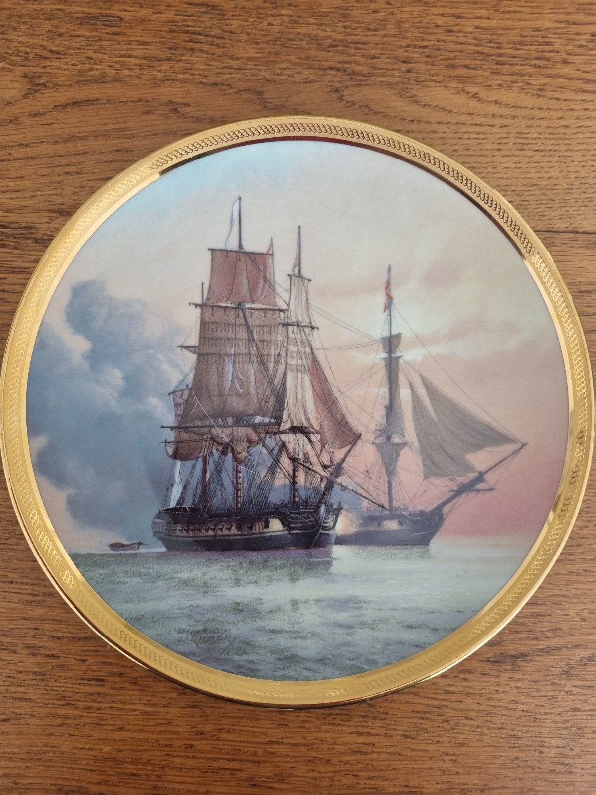 Franklin Mint 'La Belle Poule' decoratief bord, Ophalen of Verzenden
