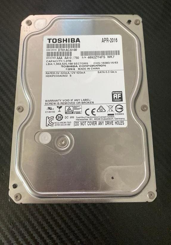 Toshiba 1TB HDD - Interne SATA Harde Schijf, Intern, Ophalen of Verzenden, Desktop, SATA