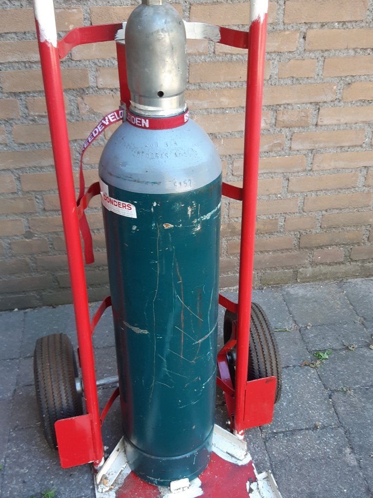 argon/co2 gasfles tbv MIG lassen, Doe-het-zelf en Verbouw, Gereedschap | Lasapparaten, Ophalen, Gebruikt, 150 tot 250 ampère, Co2