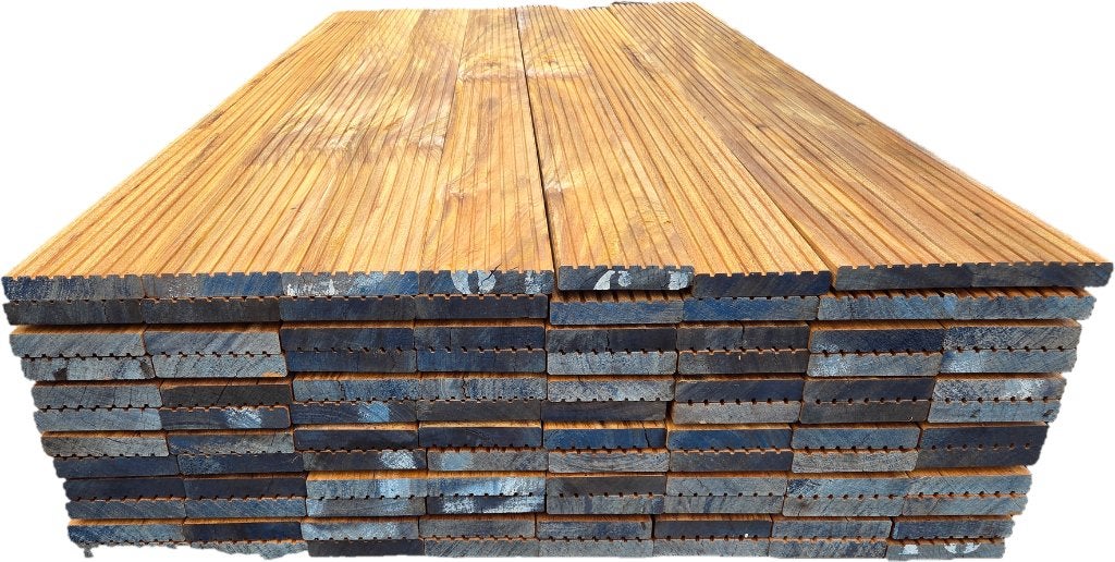 Hardhouten vlonderplanken 28x140 mm / 2.00 meter lang, Tuin en Terras, Ophalen, Nieuw, Hout