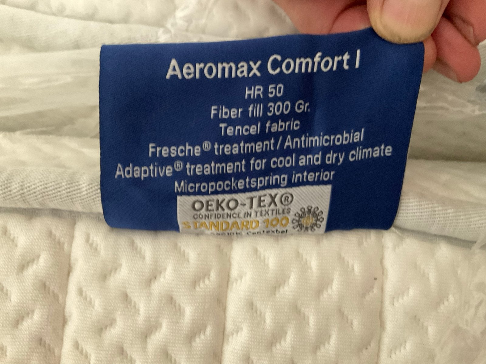 Aeromax Comfort topper 200-200, Huis en Inrichting, Slaapkamer | Matrassen en Bedbodems, Ophalen, Gebruikt, Tweepersoons, Overige maten