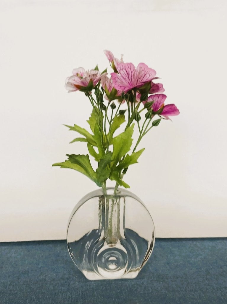 Solifleur Walther Glas Vintage, Antiek en Kunst, Antiek | Glas en Kristal, Ophalen of Verzenden