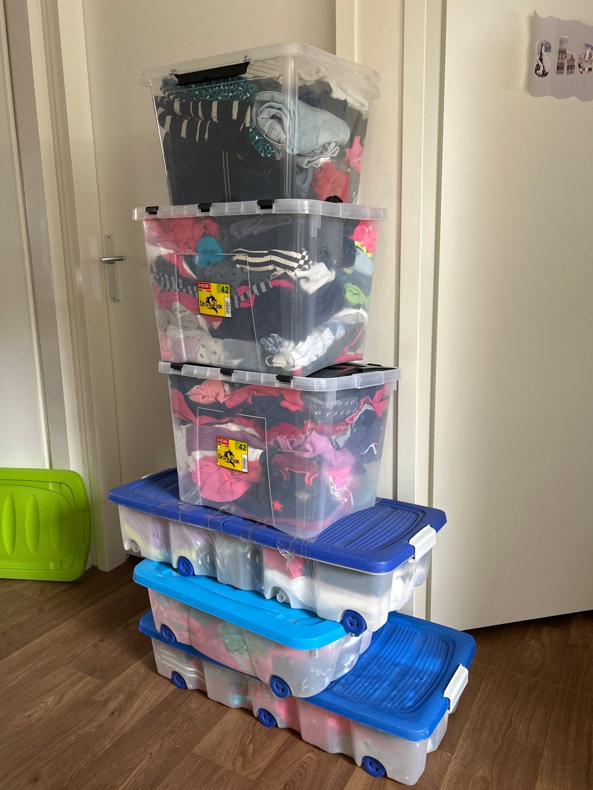 6 boxen kinderkleding maat 92-164, veel merkkleding, Ophalen, Gebruikt, Overige maten