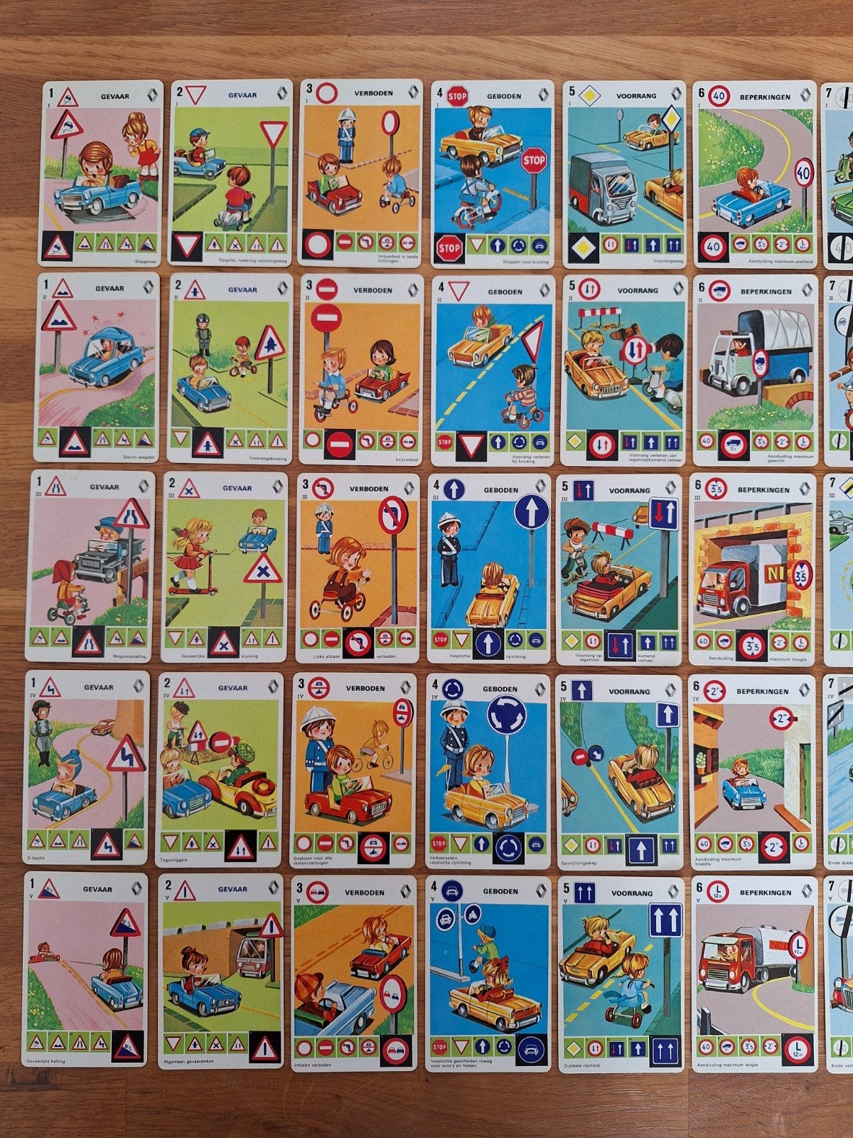 Renault boutique verkeerstekens gezinsspel, Ophalen of Verzenden, Gebruikt, Kwartet(ten)