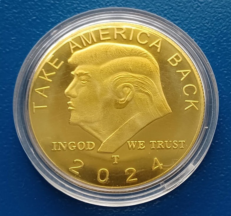 Herdenkingsmunt Donald Trump - Take Amerika Back 2024, Verzenden, Overige materialen, Buitenland