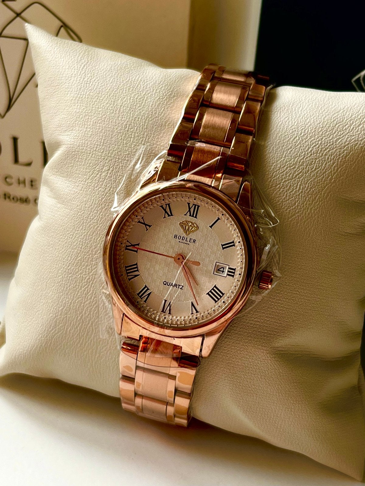 Horloge Lucerne Rose Goud - Nieuw in doos, Overige merken, Staal, Polshorloge, Nieuw