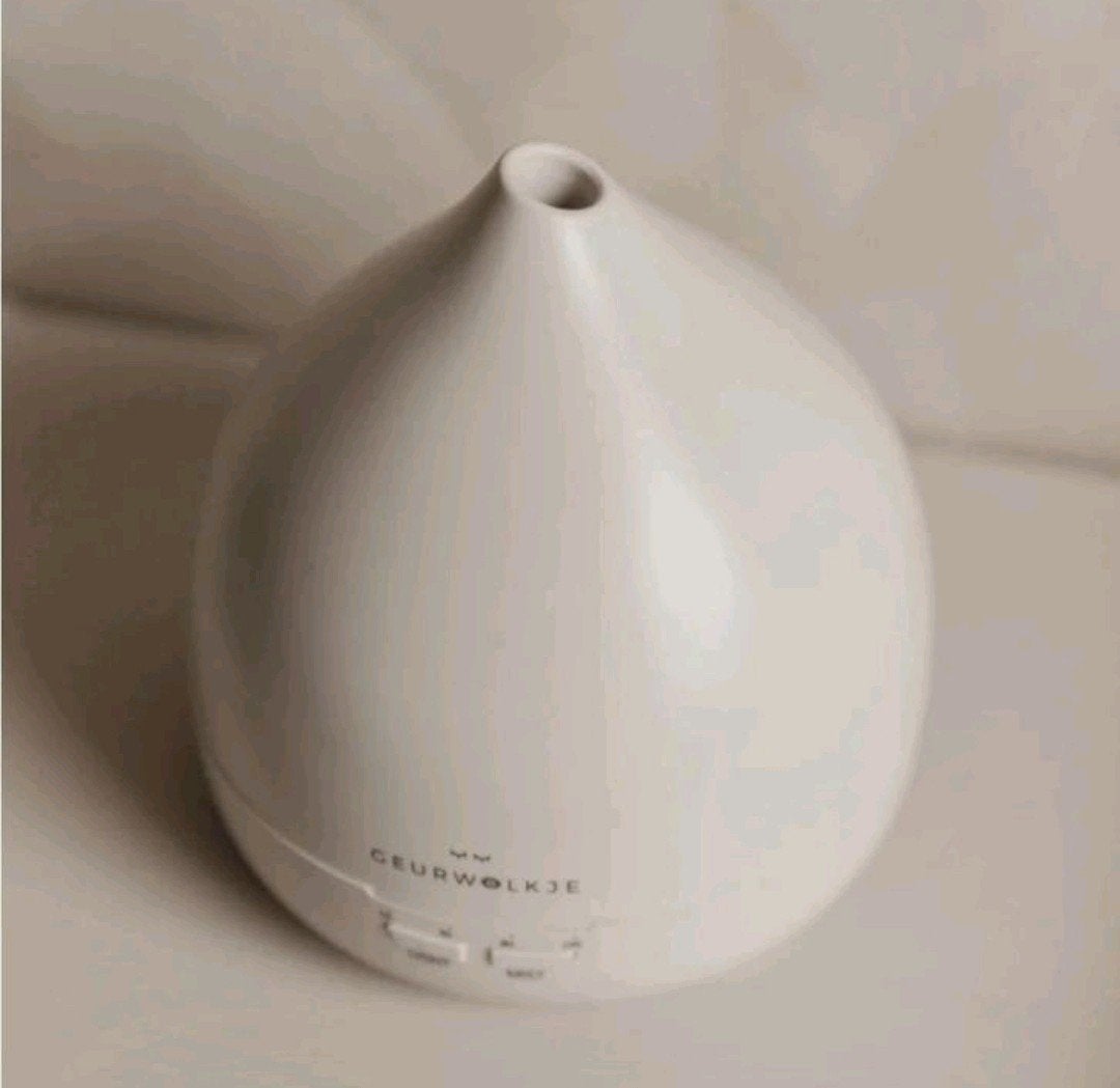 Unity 2.0 - Geurwolkje Aroma Diffuser - Warm Grey - 400 ml, Ophalen of Verzenden, Overige kleuren, Glas
