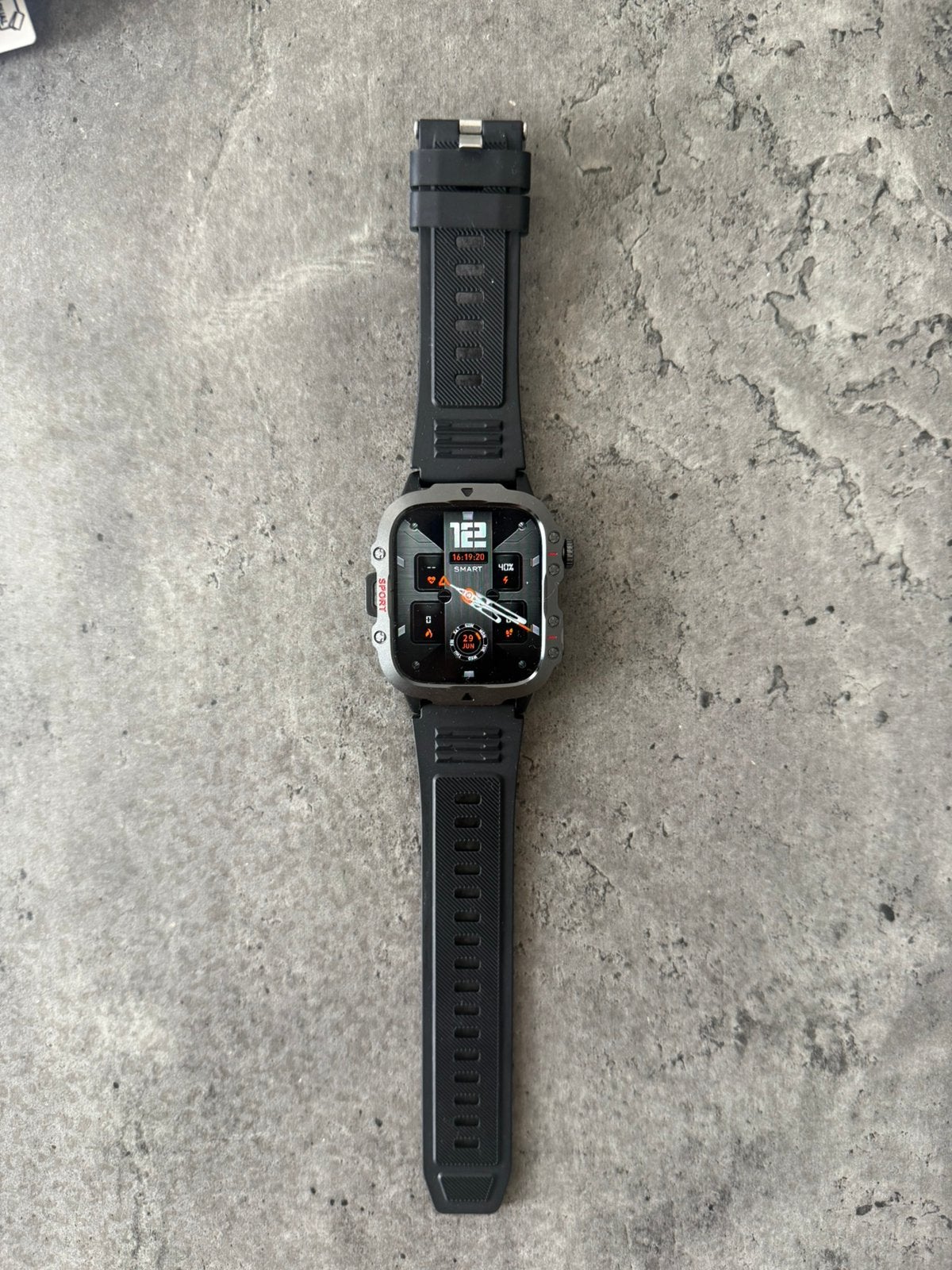 Militaire Smartwatch Heren 1.96” AMOLED · Bellen · GPS NIEUW, Ophalen of Verzenden, Nieuw, Overige merken